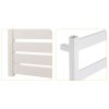 Koupelnový radiátorový set - BELTI 500x1573 mm, připojovací sada, Bílá