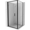 MEXEN/S - Exo sprchový kout skládací dveře 90 x 90, transparent, černá 816-090-090-70-00