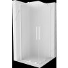 MEXEN/S - Velar Duo sprchový kout, posuvné dveře 100 x 100, dekor, bílá 871-100-100-32-20