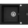 DEANTE - Evora černá - Granitový dřez s odkapávačem ZQJ_N11A