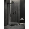 CERSANIT - SET C103 Sprchový kout Larga, levý, 90x80x195, černý, čiré sklo S601-304