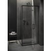 CERSANIT - SET C111 Sprchový kout Larga, pravý, 100x80x195, černý, čiré sklo S601-311