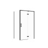 CERSANIT - SET C117 Sprchový kout Larga, pravý, 120x90x195, černý, čiré sklo S601-317
