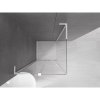 MEXEN/S - Velar L sprchový kout, posuvné dveře 90 x 90, transparent, bílá 871-090-090-03-20