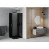 MEXEN/S - Rio sprchový kout 80x80, grafit, černá + vanička se sifonem 860-080-080-70-40-4070B