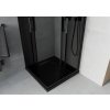 MEXEN/S - Rio sprchový kout 80x80, grafit, černá + vanička se sifonem 860-080-080-70-40-4070B