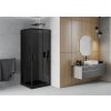 MEXEN/S - Rio sprchový kout 80x80, grafit, černá + vanička se sifonem 860-080-080-70-40-4070B