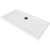 MEXEN/S - Flat sprchová vanička obdélníková slim 130 x 70, bílá + černý sifon 40107013B