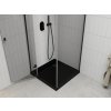 MEXEN/S - Roma sprchový kout 90x90, transparent, černá + černá vanička se sifonem 854-090-090-70-00-4070B