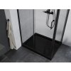 MEXEN/S - Apia Sprchový kout 100x80, transparent, černá + vanička se sifonem 840-100-080-70-00-4070B