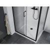 MEXEN/S - Apia Sprchový kout 100x90, transparent, černá + vanička se sifonem 840-100-090-70-00-4010B