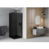 MEXEN/S - Rio sprchový kout 90x90, grafit, černá + vanička se sifonem 860-090-090-70-40-4070B
