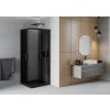 MEXEN/S - Rio sprchový kout 90x90, grafit, černá + vanička se sifonem 860-090-090-70-40-4070B