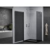 MEXEN/S - Pretoria sprchový kout 70x90, grafit, chrom + sprchová vanička včetně sifonu 852-070-090-01-40-4070