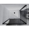 MEXEN/S - Apia Sprchový kout 110x90, transparent, černá + vanička se sifonem 840-110-090-70-00-4010B
