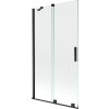 MEXEN/S - Velar Dvoukřídlá posuvná vanová zástěna 100 x 150, transparent, černá 896-100-000-01-70