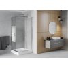 MEXEN/S - Rio čtvercový sprchový kout 90 x 90, dekor, chrom + vanička Rio 860-090-090-01-20-4510