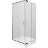 MEXEN/S - Rio čtvercový sprchový kout 90 x 90, mráz, chrom + vanička se sifonem Rio, bílá 860-090-090-01-30-4510