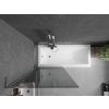 MEXEN/S - Next L vanová zástěna FIX 80 x 150, grafit, chrom 895-080-000-03-40-01
