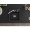 MEXEN/S - Vito granitový dřez 1-miska včetně baterie Duero, černá 6503-77-671600-00