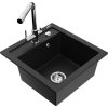 MEXEN/S - Vito granitový dřez 1-miska včetně baterie Duero, černá 6503-77-671600-00