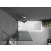 MEXEN/S - Next vanová zástěna FIX 70 x 150, grafit, chrom 895-070-000-00-40-01
