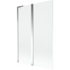 MEXEN/S - Mist L vanová zástěna 2-křídlová 120 x 150, transparent, chrom 8A9L-120-011-01-00