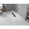 MEXEN/S - Toro obdélníková sprchová vanička SMC 200 x 80, bílá, mřížka černá 43108020-B