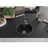 MEXEN/S - Diego granitový dřez 1-miska včetně baterie Flora, černá/stříbrná metalik 6512-73-670401-00