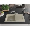 MEXEN/S - Pablo granitový dřez s odkapávačem včetně baterie Duo, béžová 6510-69-671701-07