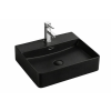 Umyvadlo Orlo Black 60 – 60x42 cm, matná černá, na desku i na stěnu