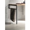 Podpěrná konzole 490x690x20mm, lakovaná ocel, černá mat
