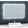 Zrcadlo s LED osvětlením, kosmetickým zrcátkem 5 x zoom, 1000x650x30 mm, nastavitelná teplota barvy světla