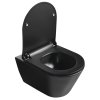 WC sedátko, SLIM, Soft Close, černá mat