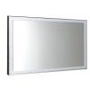 LUMINAR zrcadlo s LED osvětlením v rámu 120x55cm, chrom