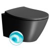 MODO závěsná WC mísa, Swirlflush, 37x52cm, černá dual-mat  DOPRAVA ZDARMA