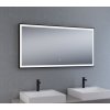 Zrcadlo s černým rámem a LED osvětlením, 1200 x 600 mm, nastavitelná teplota barvy světla