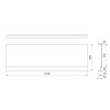 DEEP PLAIN NIKA panel 110x36cm