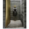 COMMUNITY urinál se zakrytým přívodem vody, 31x65cm, černá mat  + slevový kód