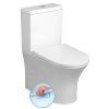 LEON WC kombi, Rimless, spodní/zadní odpad, bílá