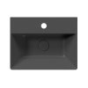 KUBE X keramické umyvadlo 45x35cm, černá mat  DOPRAVA ZDARMA