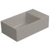 KUBE X keramické umývátko 40x23cm, bez otvoru, pravé/levé, tortora mat  + slevový kód