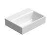 NUBES keramické umývátko 36x28cm, bez otvoru, bílá ExtraGlaze  + slevový kód