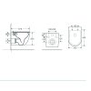 zavesne wc arco ii rimless se slim sedatkem soft close