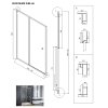 sprchove dvere duo slide black