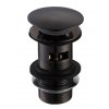 vypust click clack pro umyvadla s prepadem black