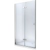 MEXEN - Lima sprchové dveře zalamovací 80, transparent, chrom se stěnovým profilem 856-080-000-01-00