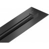MEXEN - Flat 360° Super Slim podlahový žlab otočný 60, černý 1751060