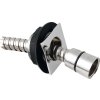 Sprchová průchodka na okraj vany včetně hadice F1/2"-M3/8" , hranatá, chrom