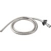 Sprchová průchodka na okraj vany včetně hadice  F1/2"-M3/8", kulatá, chrom